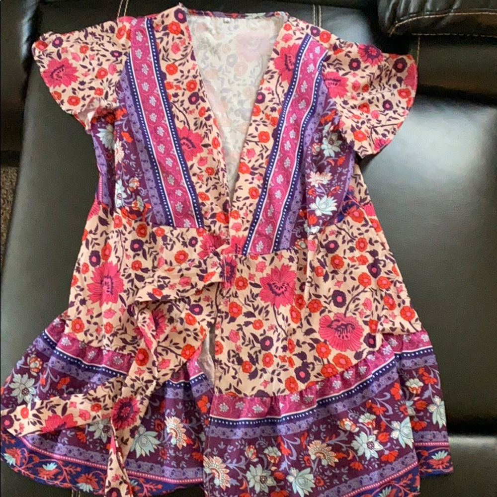 Tie wrap dress